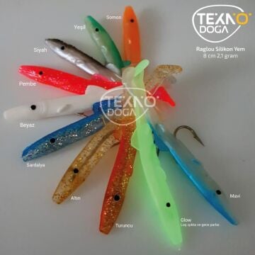 EFFE Raglu 8cm 2.1g LRF Silikon Suni Yem Glow 10'lu