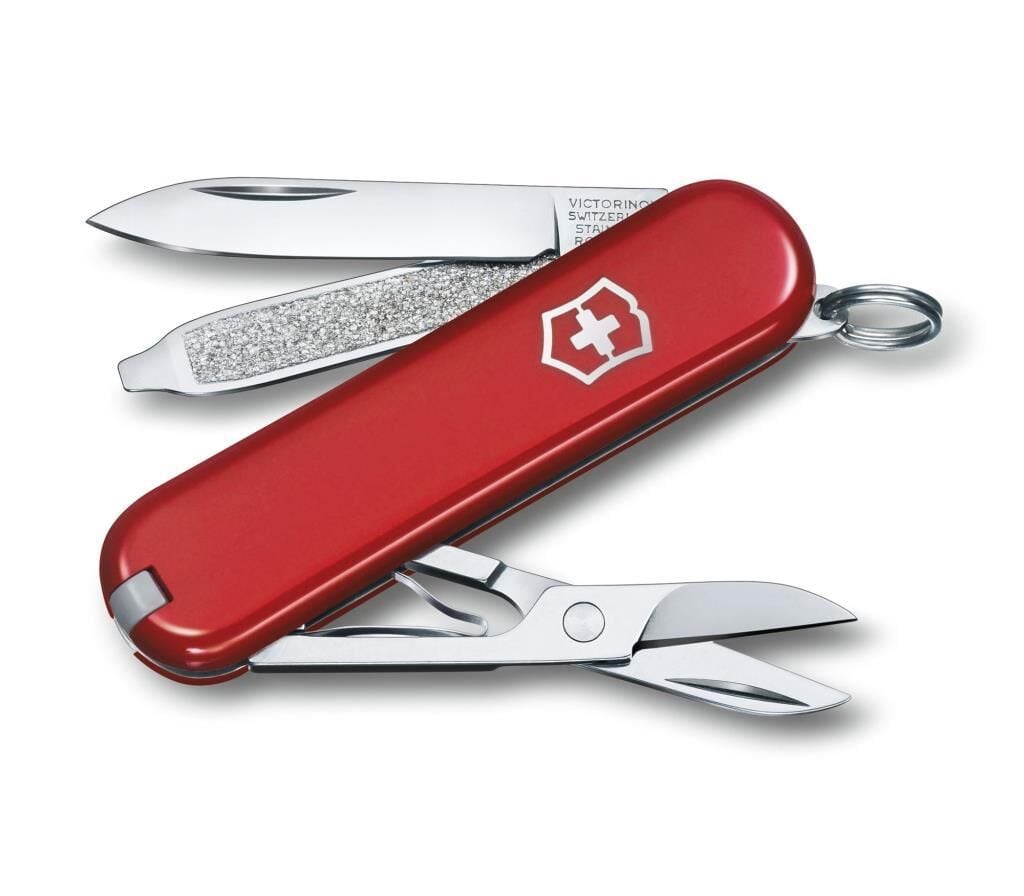 Victorinox Classic SD 0.6223.B Kırmızı İsviçre Çakısı 58mm 7F