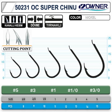 Owner 50231 Cut Super Chinu White Olta İğnesi