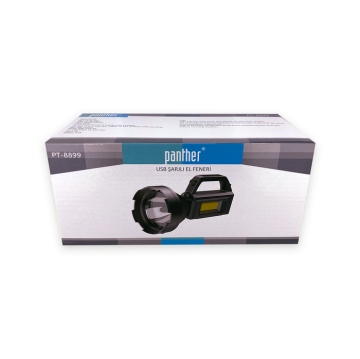 Panther Led El Feneri USB Şarjlı Fener PT-8899