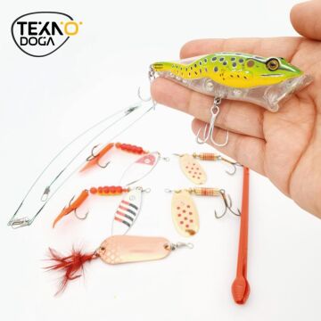 TAMSET Turna Balığı Spin Avı Suni Yem Seti, Kaşık Popper