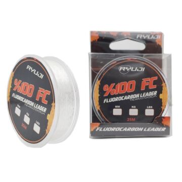Ryuji FC %100 Fluorocarbon 25m Leader Olta Misinası