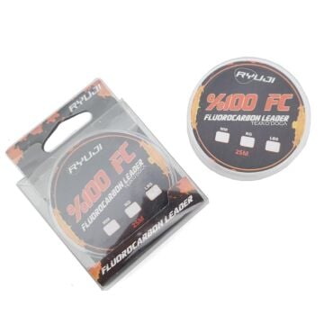 Ryuji FC %100 Fluorocarbon 25m Leader Olta Misinası