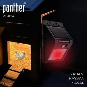 Panther Sensörlü Vahşi Hayvan Kovucu Solar Sokak Lambası PT-K24