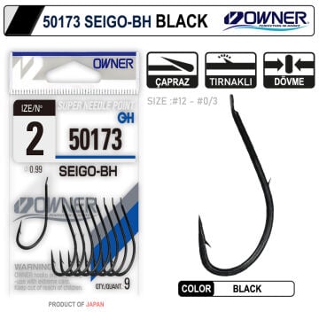 Owner 50173 Seigo-Bh Olta İğnesi Black