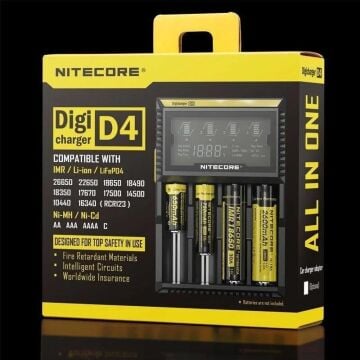 Nitecore D4 Digicharger Li-ion IMR LiFePO4 Pil Dolum Cihazı