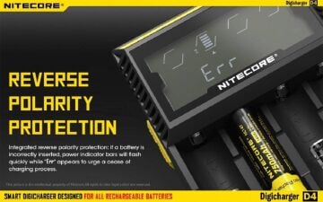 Nitecore D4 Digicharger Li-ion IMR LiFePO4 Pil Dolum Cihazı
