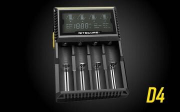 Nitecore D4 Digicharger Li-ion IMR LiFePO4 Pil Dolum Cihazı