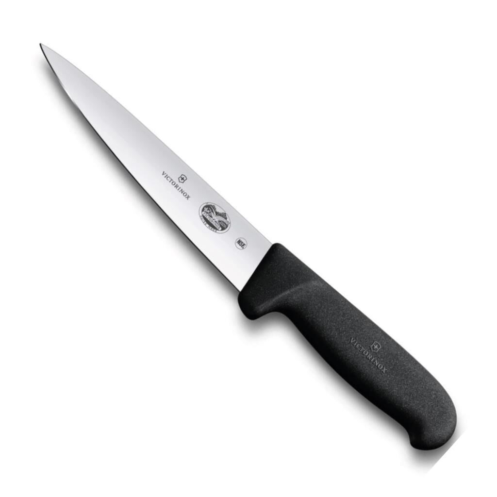 Victorinox Fibrox 14cm Sivri Uçlu Sıyırma Bıçağı 5.5603.14 Siyah