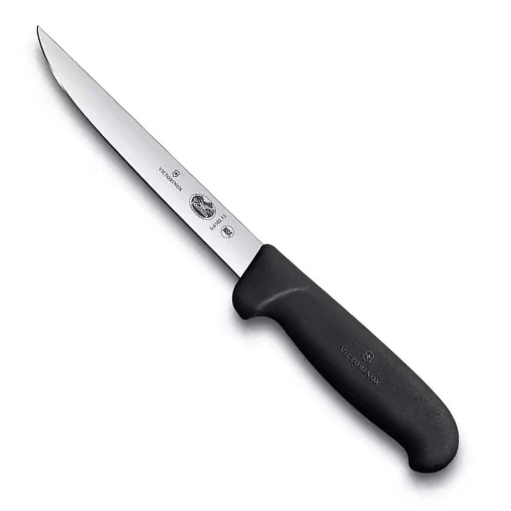 Victorinox Fibrox 15cm Dar Ağızlı Sıyırma Bıçağı 5.6103.15 Siyah