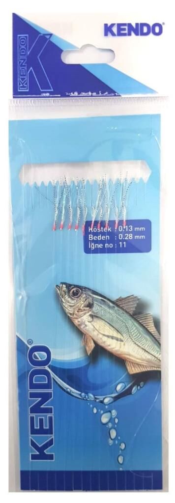 KENDO Kıyı İstavrit Çaparisi 10 İğneli 0,13/0,28mm Çapari