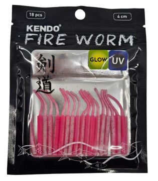 Kendo Fire Worm LRF Silikonu 4cm 18 Adet