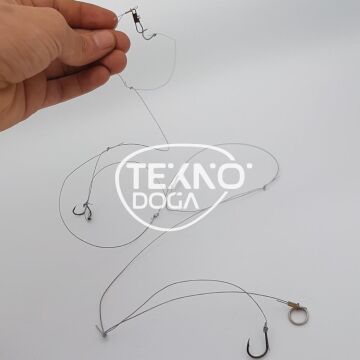 TAMSET Çelik Telli 5 İğneli Hazır Olta Takımı Tekli Paket