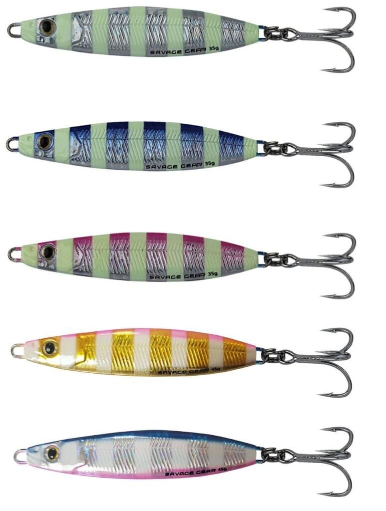 Savage Gear Psycho Sprat 60g Jigging Suni Yem Zebra Glow Fosforlu