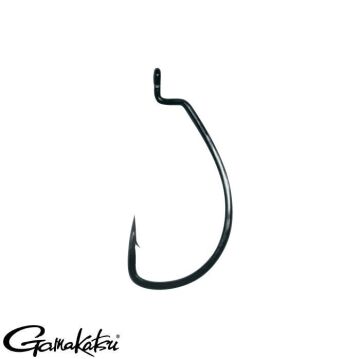 Gamakatsu Worm Ewg Sl Offset Olta İğnesi No:2/0 Siyah 5ad
