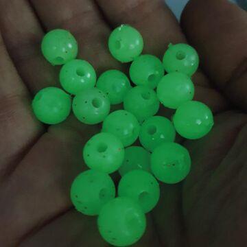 TAMSET 10mm Silikon Fosforlu Olta Boncuğu 20ad