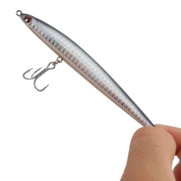 Japanese Ryu Sinking 130mm 27.5g Levrek Suni Yem Gümüş HG2617