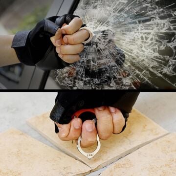 TAMSET E5 Karabina Acil Durum Anahtarlığı Cam Kırıcı