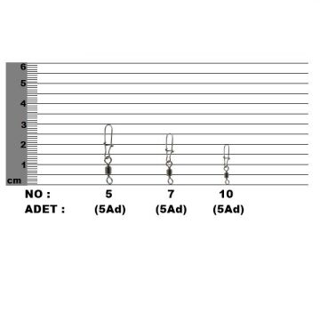 EFFE Rolling Swivels Nice Snap Klipsli Fırdöndü