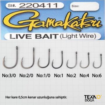Gamakatsu Worm Live Bait Olta İğnesi