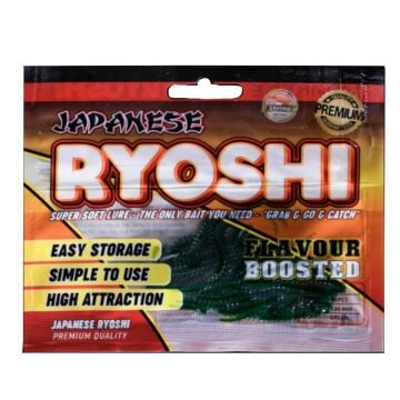 Japanese Ryoshi 12cm Karides Aromalı LRF Silikon Yem Green