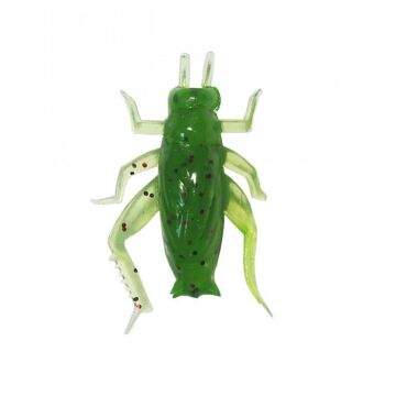 EFFE 2.5cm 0.6g Sasi Silikon Çekirge Yem Simli Yeşil 10ad