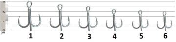 EFFE Japanese Treble 3'lü Çarpma Olta İğnesi 6ad