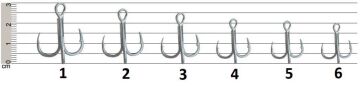 EFFE Japanese Treble 3'lü Çarpma Olta İğnesi 6ad