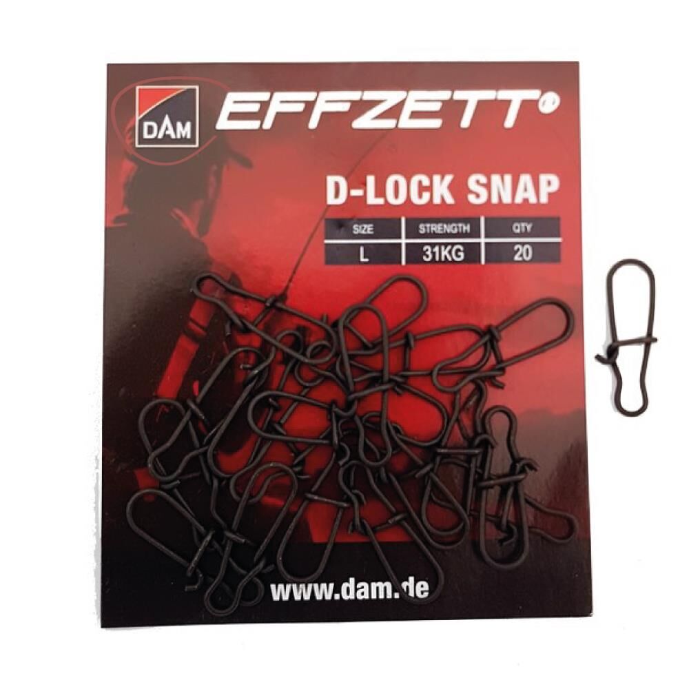 DAM D-Lock Snaps Klips 20ad Suni Yem Rapala Klipsi
