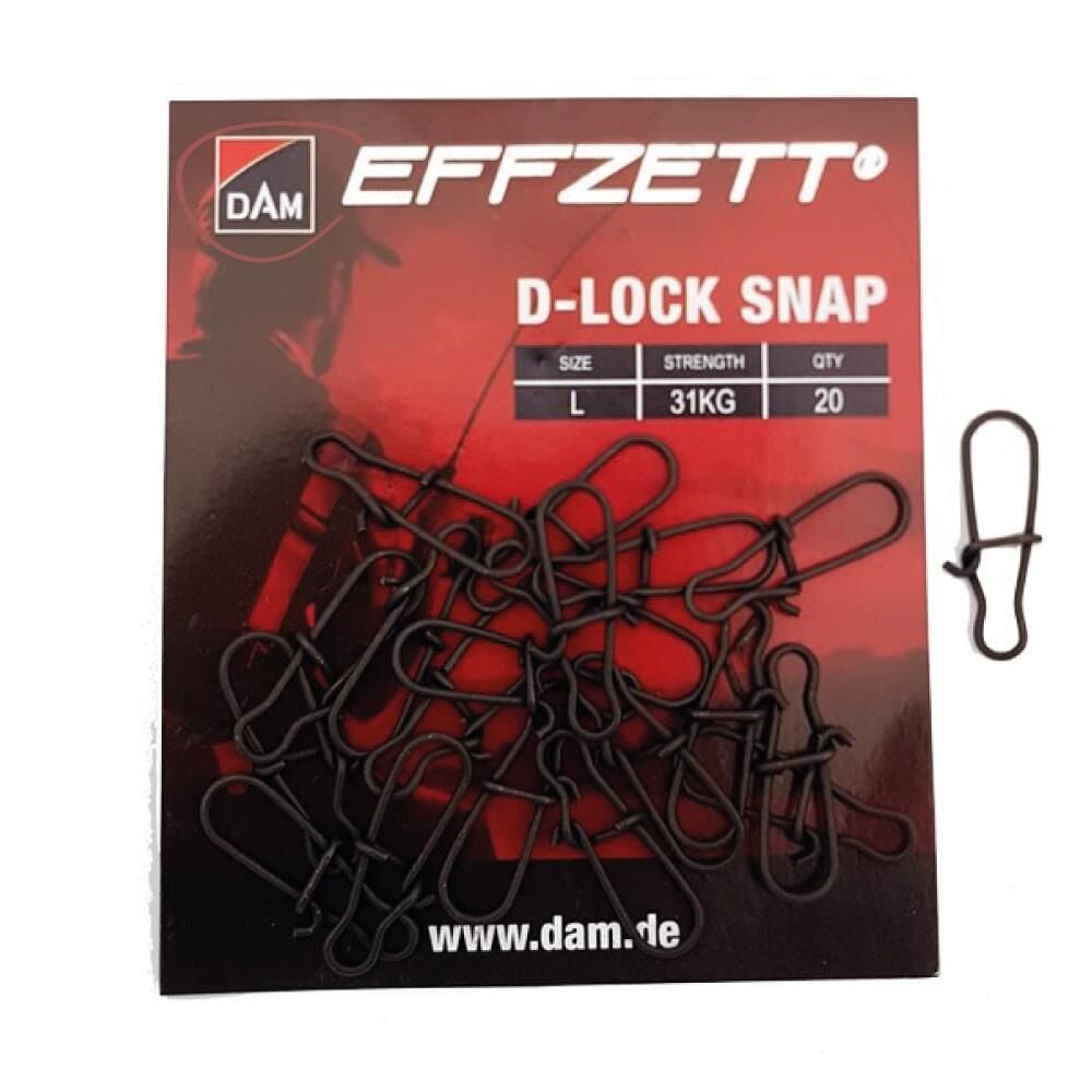 DAM D-Lock Snaps Klips 20ad Suni Yem Rapala Klipsi