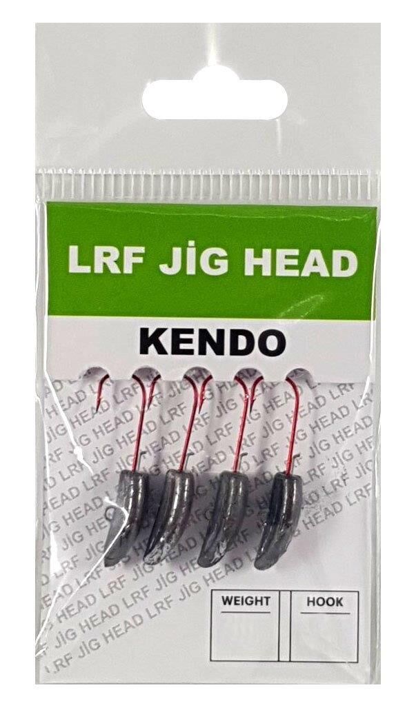 Kendo Lrf Jig Head Kırmızı İğneli 4ad Silikon Yem Zokası