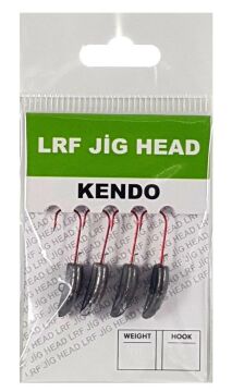 Kendo Lrf Jig Head Kırmızı İğneli 4ad Silikon Yem Zokası #7 2,5 gr