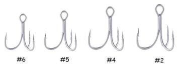 Savage Gear SGY 2X Trebles 3'lü Çarpma Olta İğnesi 8ad.