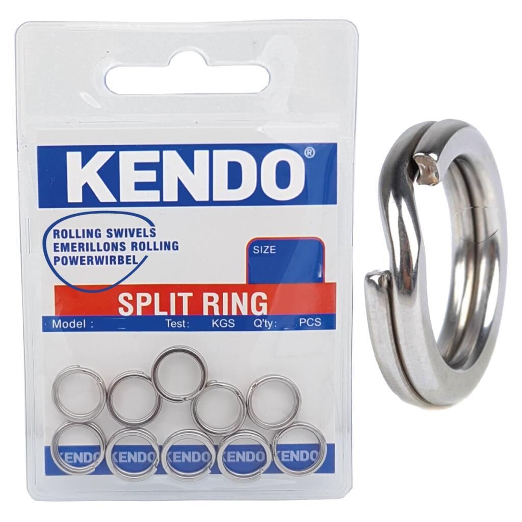 Kendo Split Ring Halka Paslanmaz Çelik Olta Halkası 10ad