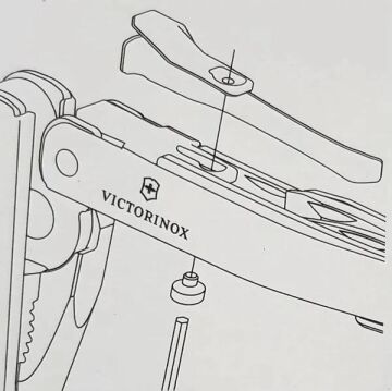 Victorinox 3.0240.3B1 Swisstool Spirit Klipsi Siyah