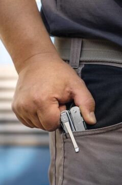 Victorinox 3.0240.3B1 Swisstool Spirit Klipsi Siyah