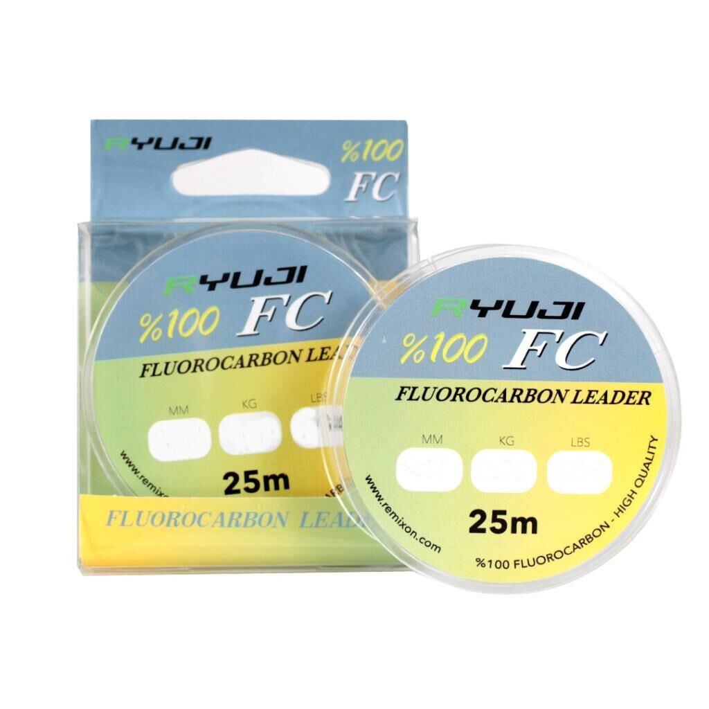 Ryuji FC %100 Fluorocarbon 25m Leader Olta Misinası 0.21mm
