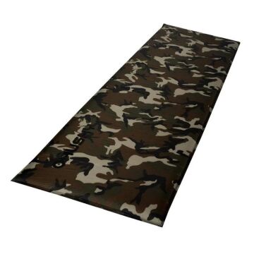 HUSKY Fuzzy New Army 3.5cm Şişme Kamp Matı Kamuflajlı