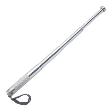 W38 Teleskopik Mini Çelik Jop 41cm Cop Kılıflı Krom