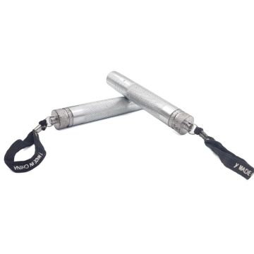 W38 Teleskopik Mini Çelik Jop 41cm Cop Kılıflı Krom