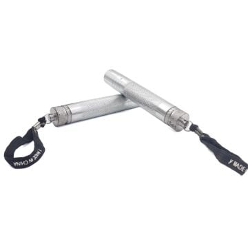 W38 Teleskopik Mini Çelik Jop 41cm Cop Kılıflı Krom