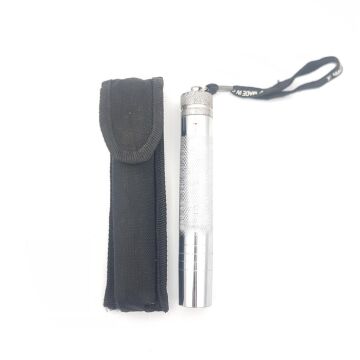 W38 Teleskopik Mini Çelik Jop 41cm Cop Kılıflı Krom