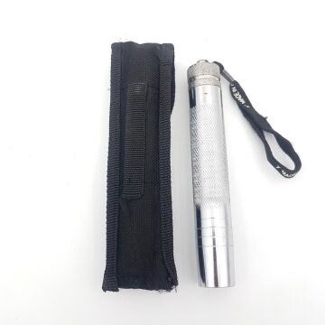 W38 Teleskopik Mini Çelik Jop 41cm Cop Kılıflı Krom