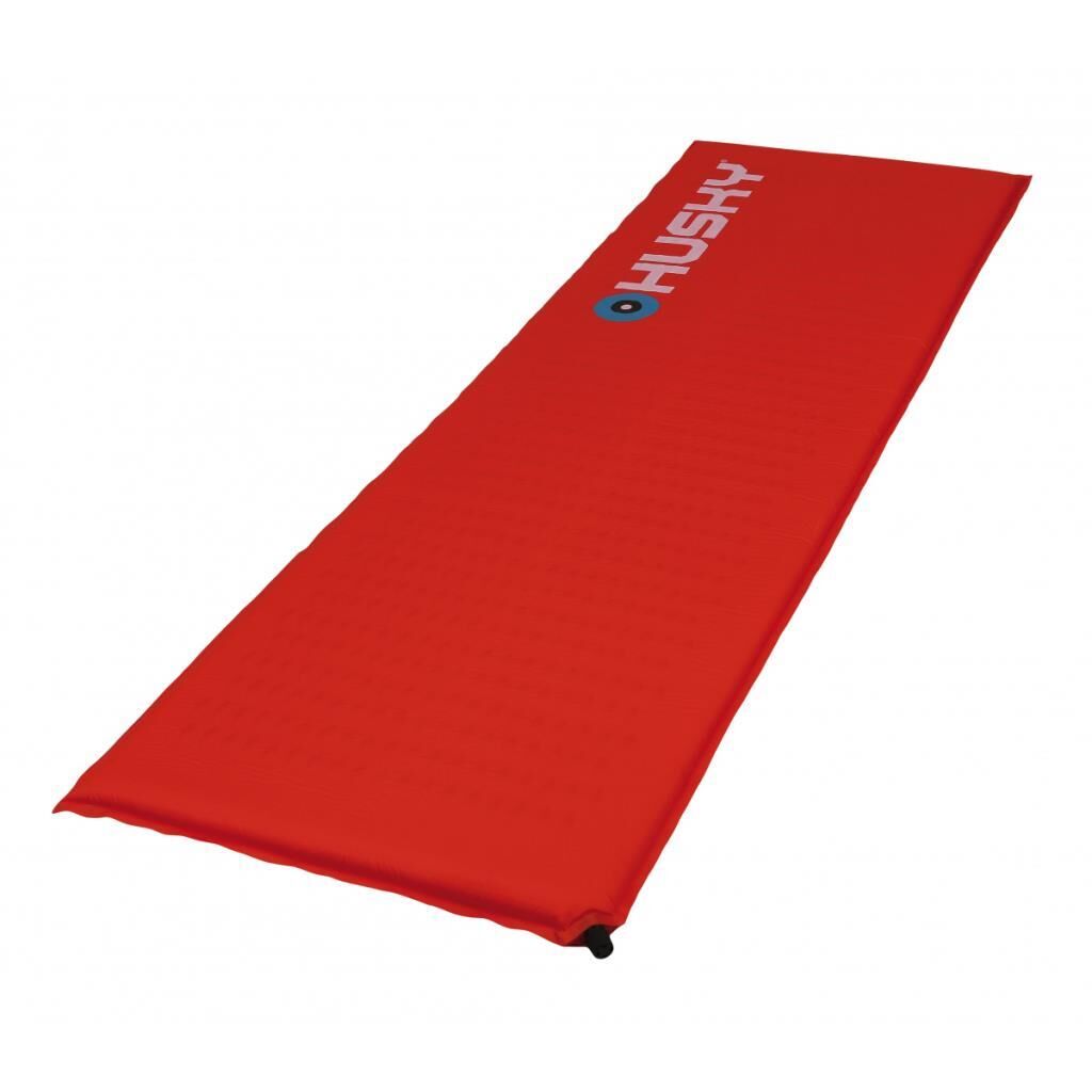 HUSKY Flake 3.5cm Şişme Kamp Matı Kırmızı (Kendi Şişen)