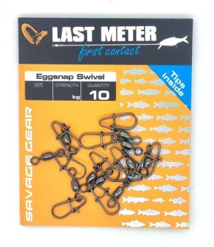 Savage Gear Eggsnap Swivel S Klipsli Fırdöndü 22kg 10ad.