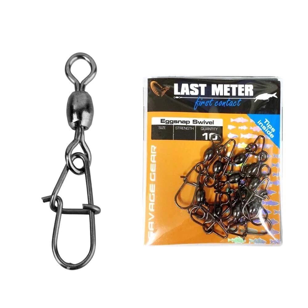 Savage Gear Eggsnap Swivel XS Klipsli Fırdöndü 17kg 10ad.
