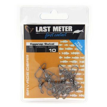 Savage Gear Eggsnap Swivel XS Klipsli Fırdöndü 17kg 10ad.