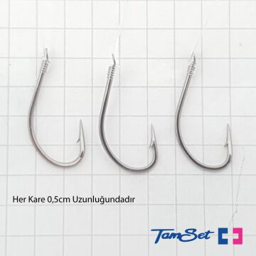 TAMSET 3 İğneli Yemli Dip Sazan Olta Takımı 6'lı Paket