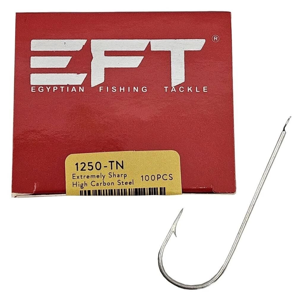 EFT 1250 Tin Düz Palamut Olta İğnesi 100 Adet