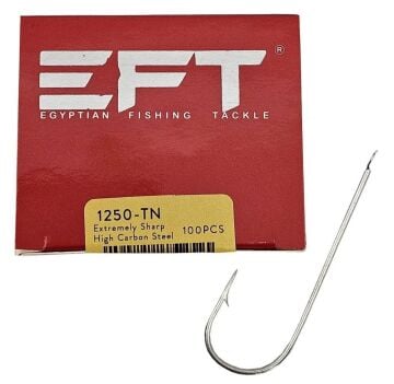 EFT 1250 Tin Düz Palamut Olta İğnesi 100 Adet